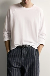 STRIPED RELAXED-FIT CHINOS