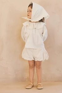 2-5 YEARS / LIMITED EDITION COTTON LINEN BLOOMER SHORTS