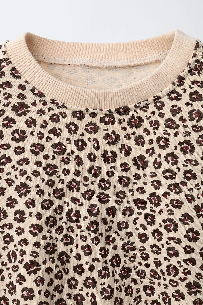 ANIMAL PRINT SWEATSHIRT