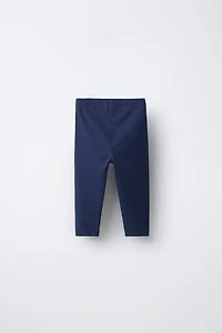 TWO-PACK OF PLAIN RIBBED LEGGINGS