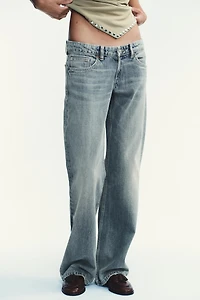 TRF LOW RISE WIDE LEG JEANS