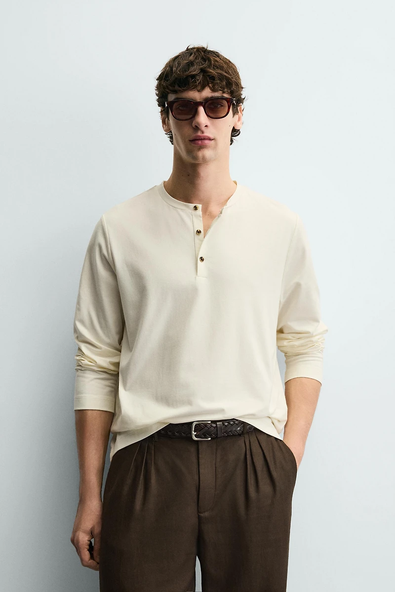 SOFT HENLEY SHIRT