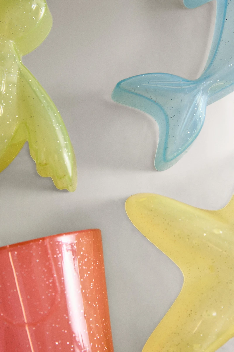 PACK OF KIDS' GLITTER BEACH MOLDS (PACK OF 4)