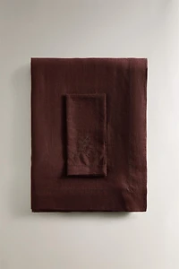 NAPPE LIN BRODERIE FLORALE