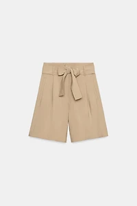 TIE-BELT SHORTS