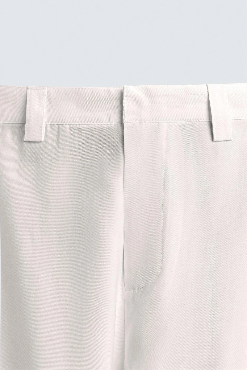 PANTALON FLUIDE PLIS LATÉRAUX