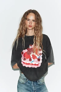KADNA ANDA WASHED EFFECT T-SHIRT