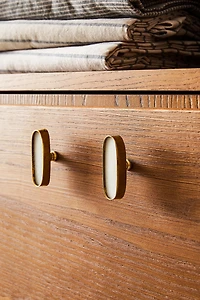 SET OF OVAL MARBLE KNOBS (SET OF 2)