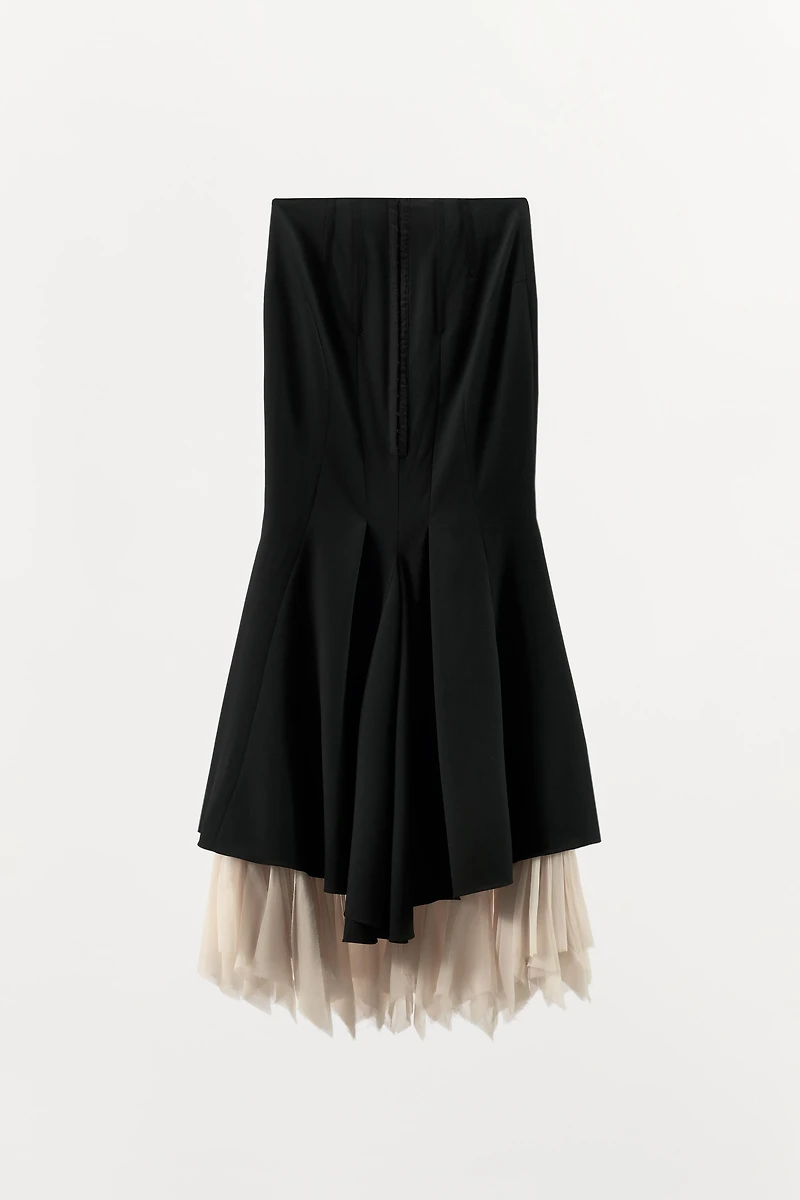 COMBINED GODET SKIRT ZW COLLECTION LIMITED EDITION