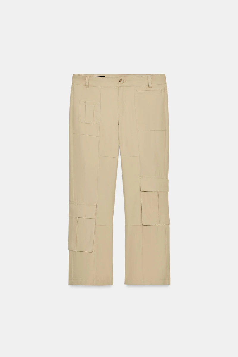 STRAIGHT LEG ANKLE PANTS WITH POCKETS