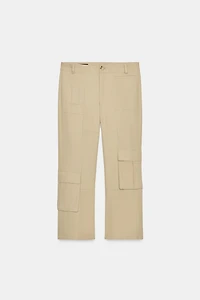 STRAIGHT LEG ANKLE PANTS WITH POCKETS