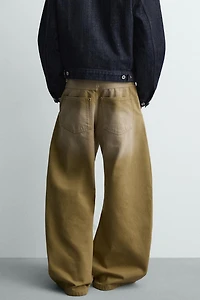 WASHED BALLOON FIT JEANS