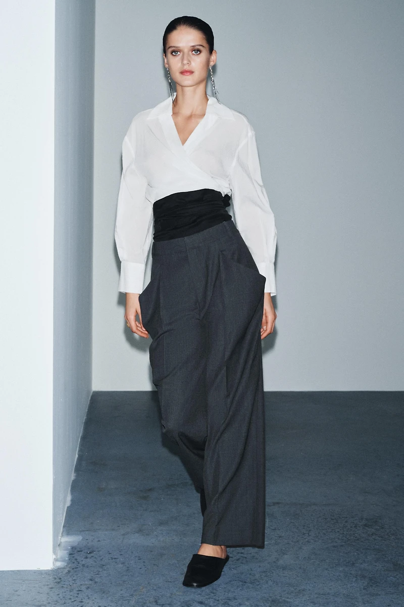 ZW COLLECTION LIMITED EDITION WOOL PANTS WITH POCKETS