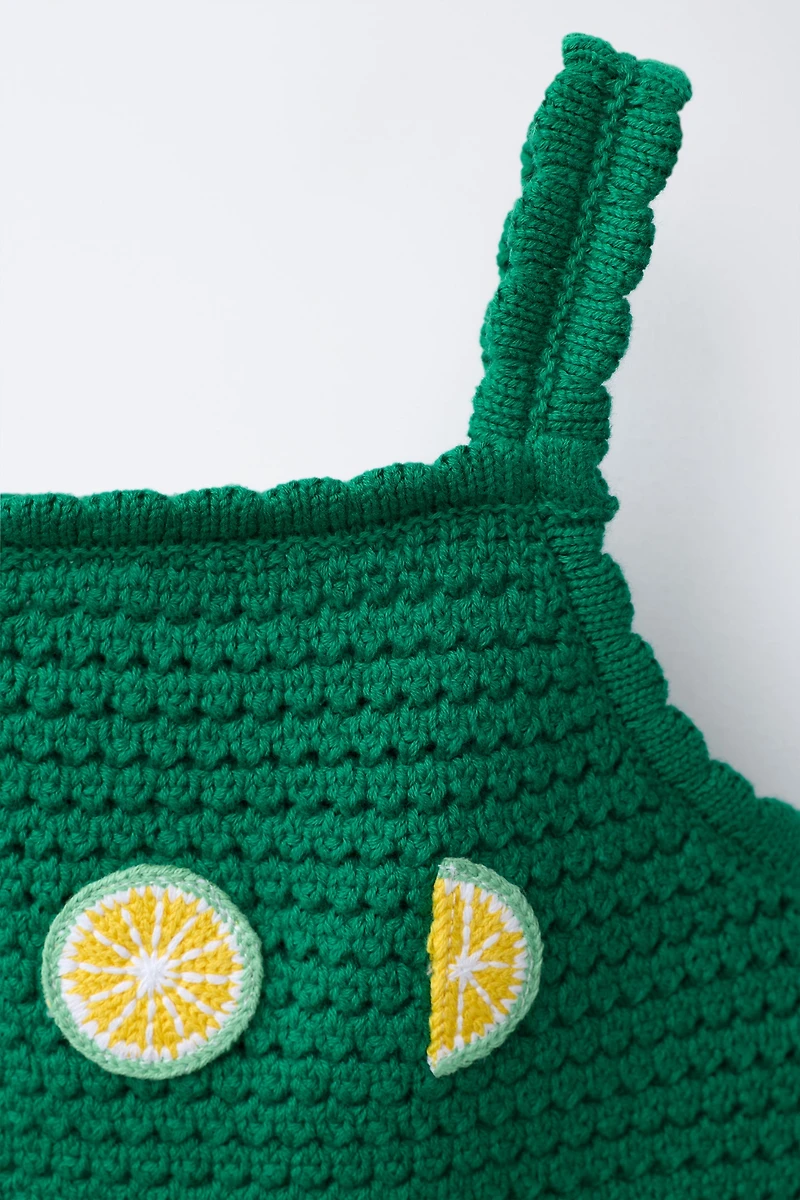 CASA LAWA X ZARA KIDS CROCHET KNIT TOP