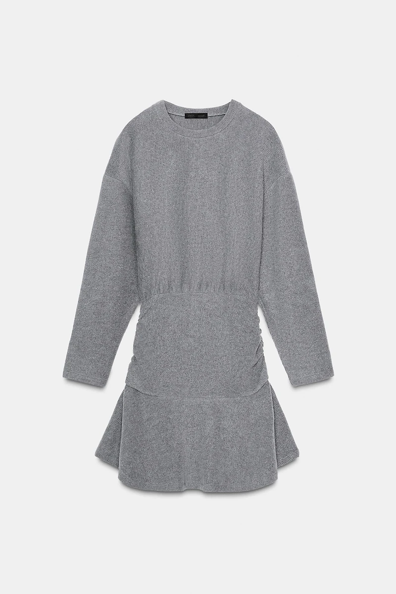 SOFT BELTED SWEATSHIRT DRESS