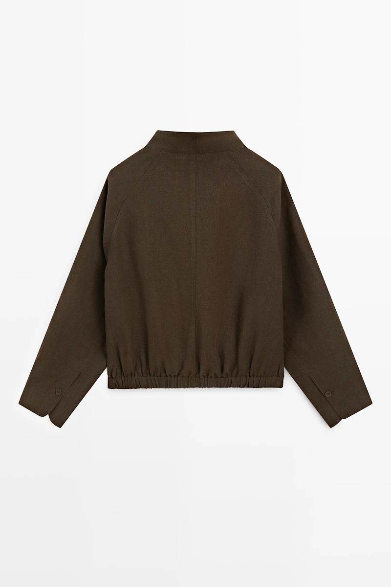 Veste bomber 100 % lin
