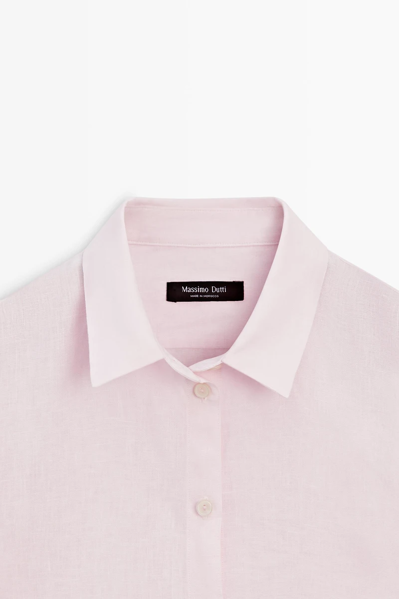 Flowing 100% linen shirt