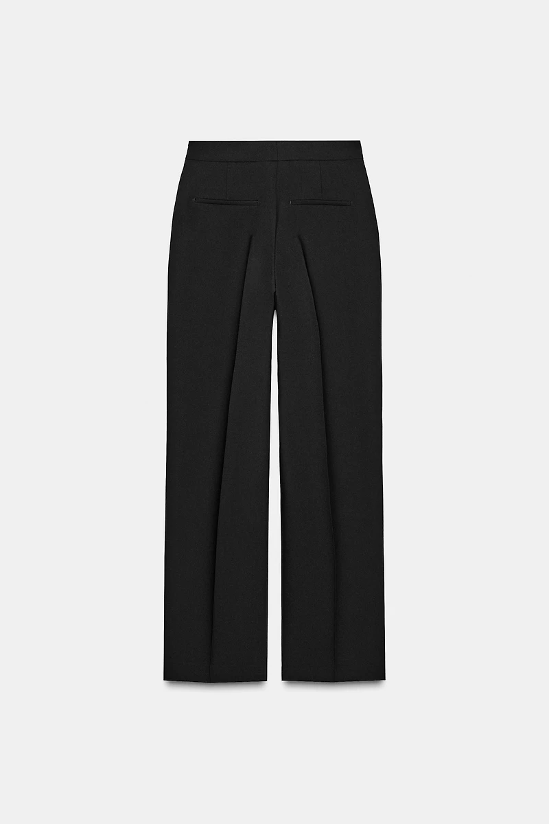 HIGH-WAISTED STRAIGHT LEG PANTS