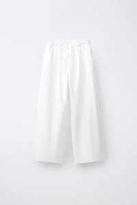 POPLIN BALLOON PANTS