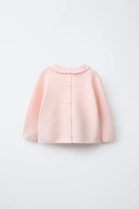 PULL EN MAILLE COL CROCHET