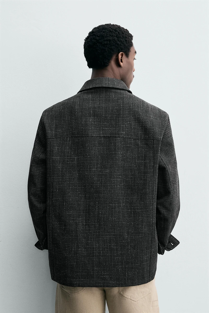 WAFFLE WEAVE RELAXED FIT BLAZER