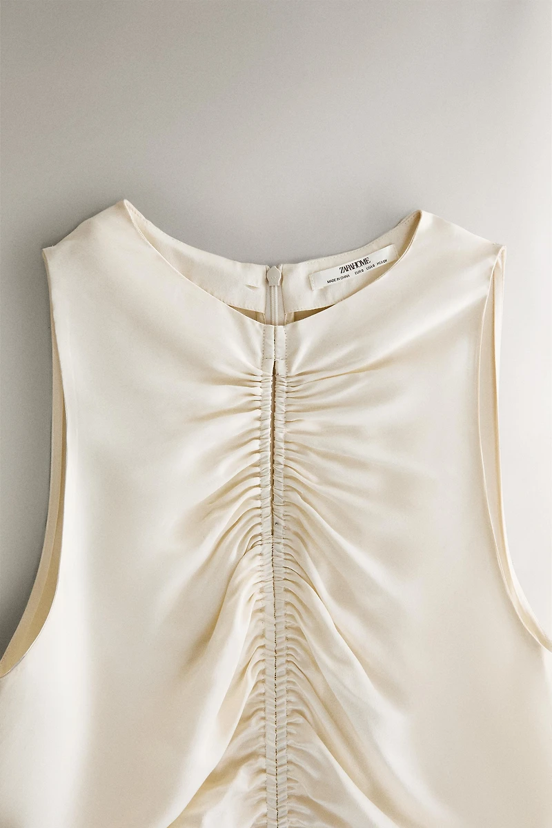 CHEMISE DE NUIT SOIE FRONCÉE