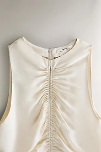 CHEMISE DE NUIT SOIE FRONCÉE