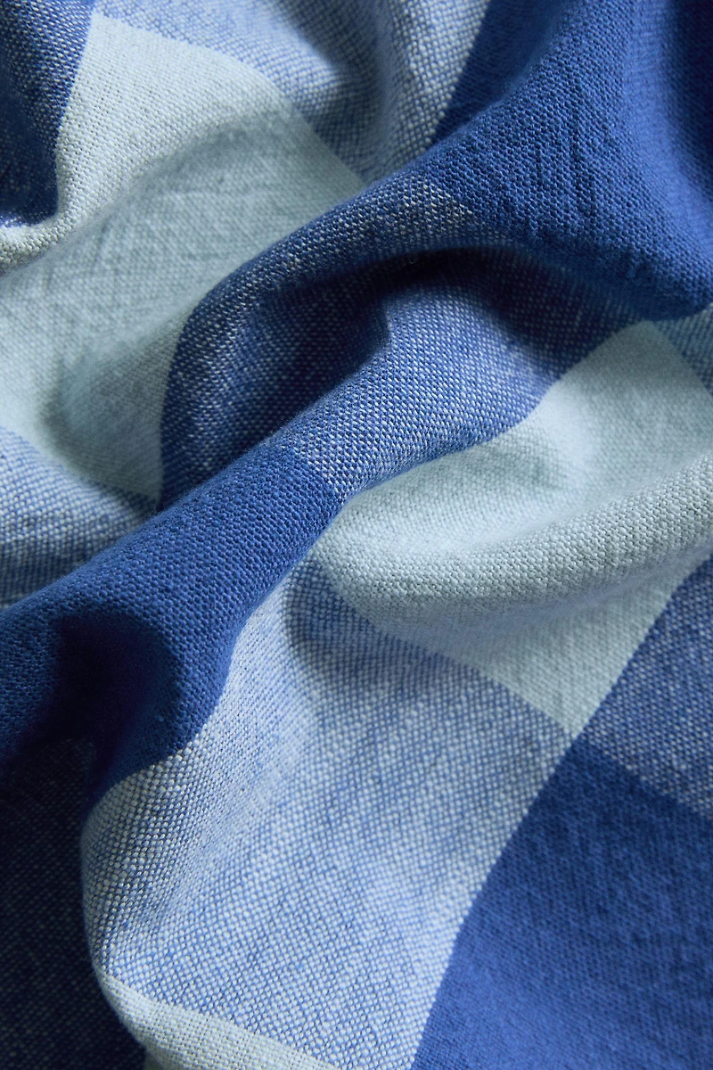 CHECK COTTON TABLECLOTH