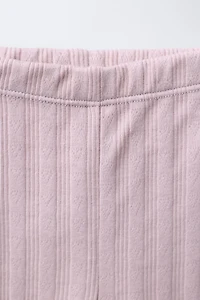THREE-PACK RIBBED LEGGINGS