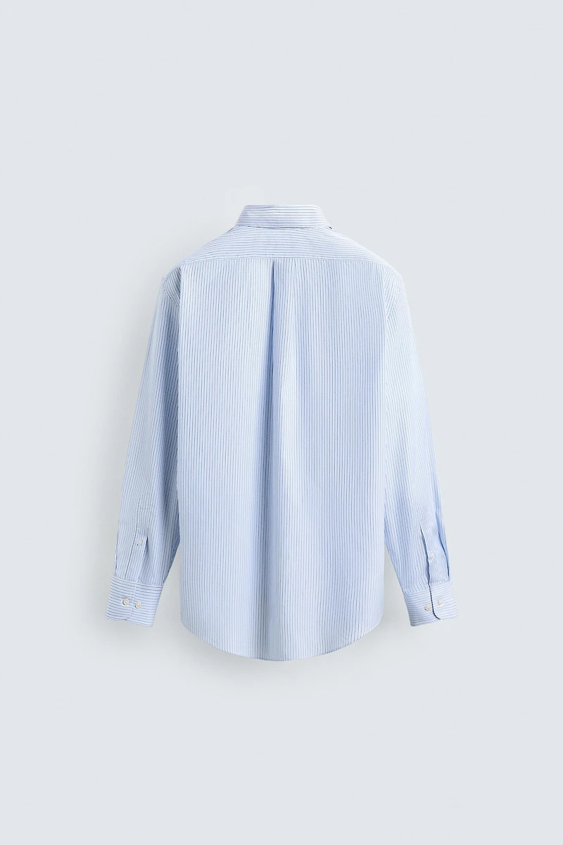 TEXTURED STRIPED SHIRT