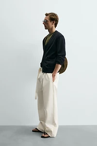 PANTALON RELAXED FIT AVEC CEINTURE