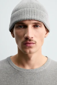 TEXTURED COTTON SWEATER