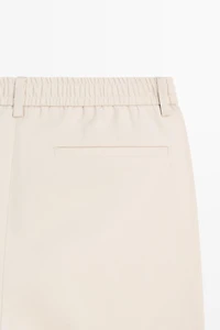 Cotton blend jogger fit pants