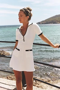ROBE CÔTELÉE BOUTONS MÉTALLIQUES