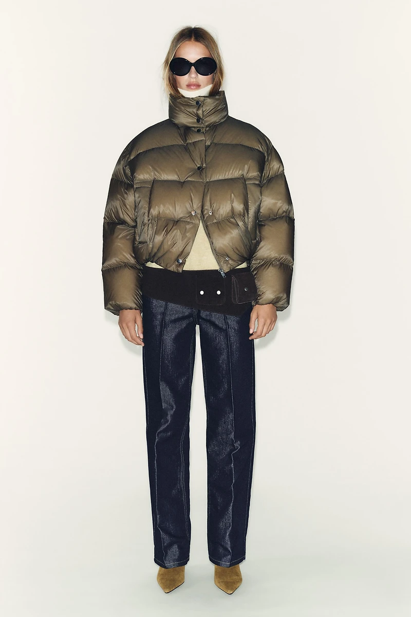 WATER REPELLENT WINDPROOF SHORT PUFFER COAT