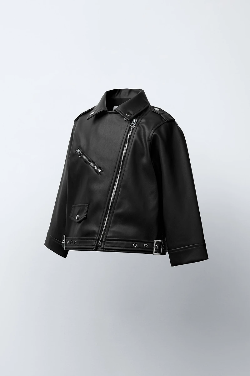FAUX LEATHER JACKET