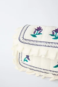 EMBROIDERED CROSSBODY BAG