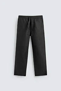 100% LINEN RELAXED FIT PANTS