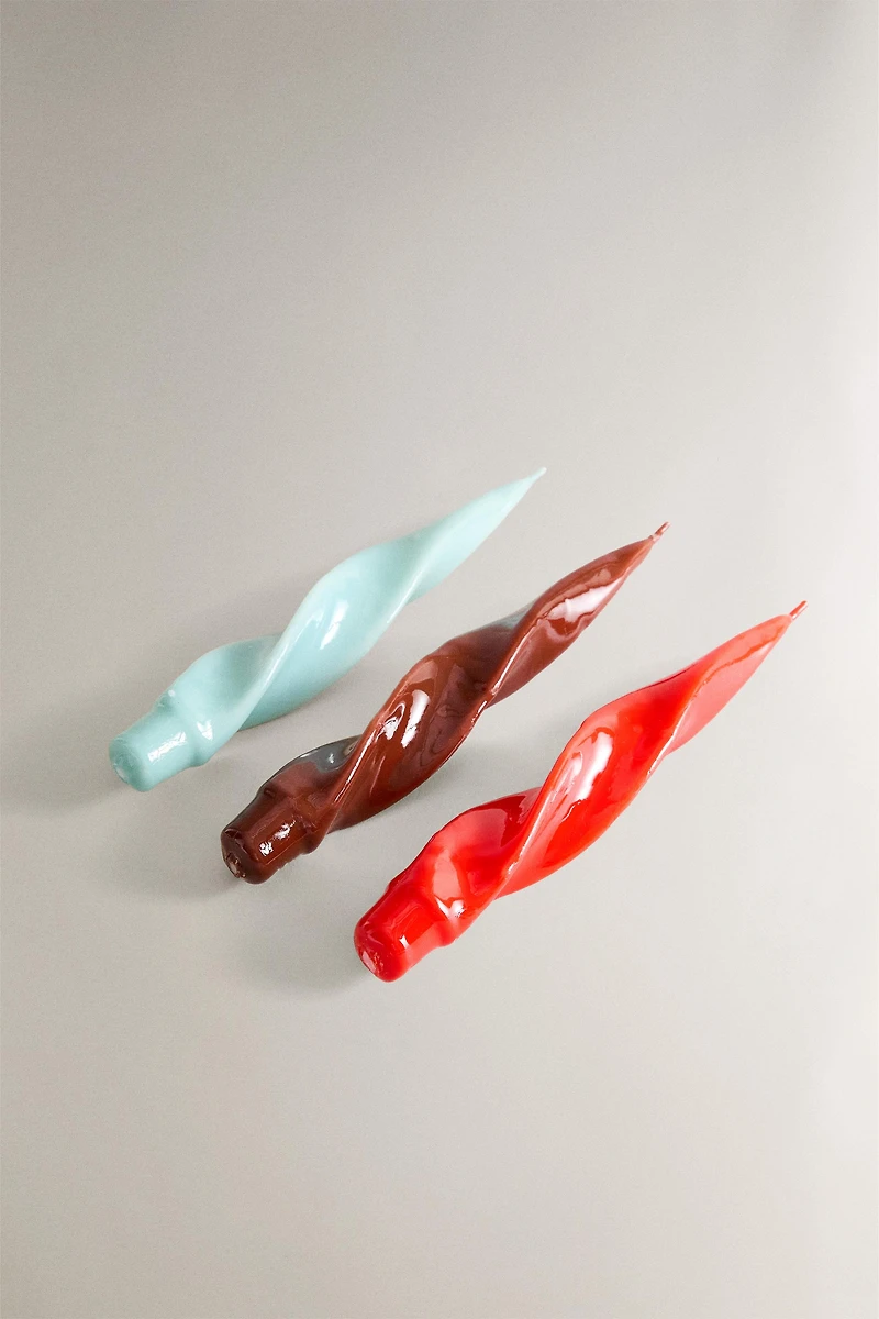 LOT BOUGIES SPIRALES (LOT DE 3) X COLLAGERIE