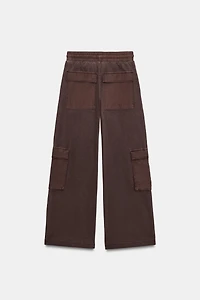 WASHED EFFECT CARGO PANTS