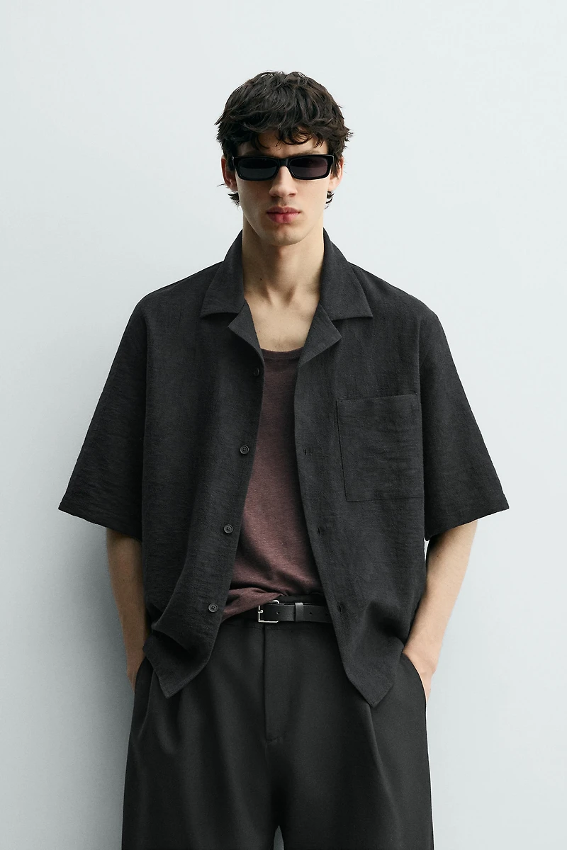 RELAXED FIT JACQUARD SHIRT