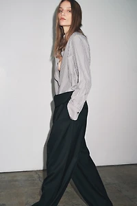 FLOWY STRIPED SHIRT ZW COLLECTION