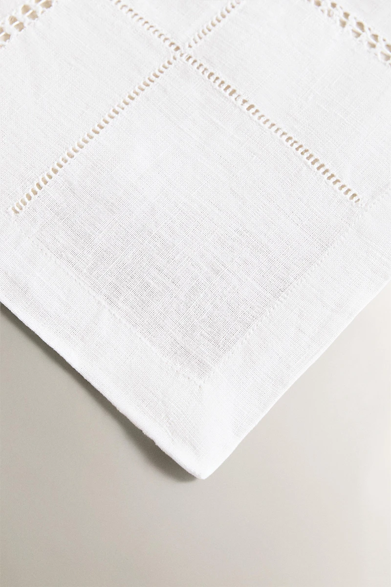 NAPPE LIN BRODÉ JOUR ÉCHELLE