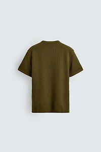 TEXTURED HENLEY SHIRT