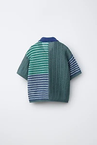 CROCHET KNIT STAR SHIRT