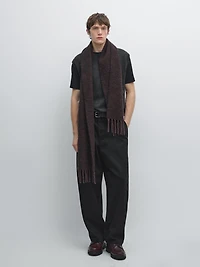 Wool blend V-neck vest