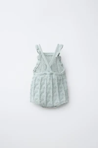 LINEN BLEND KNIT ROMPER