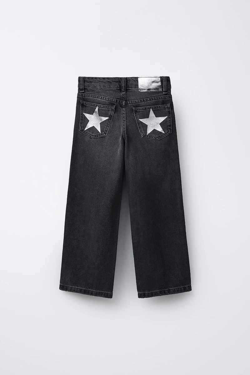 STAR WIDE LEG JEANS
