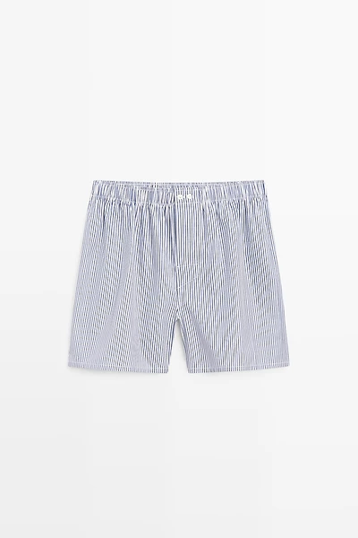 100% cotton striped boxers