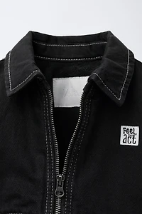 FLEECE LINED DENIM JACKET